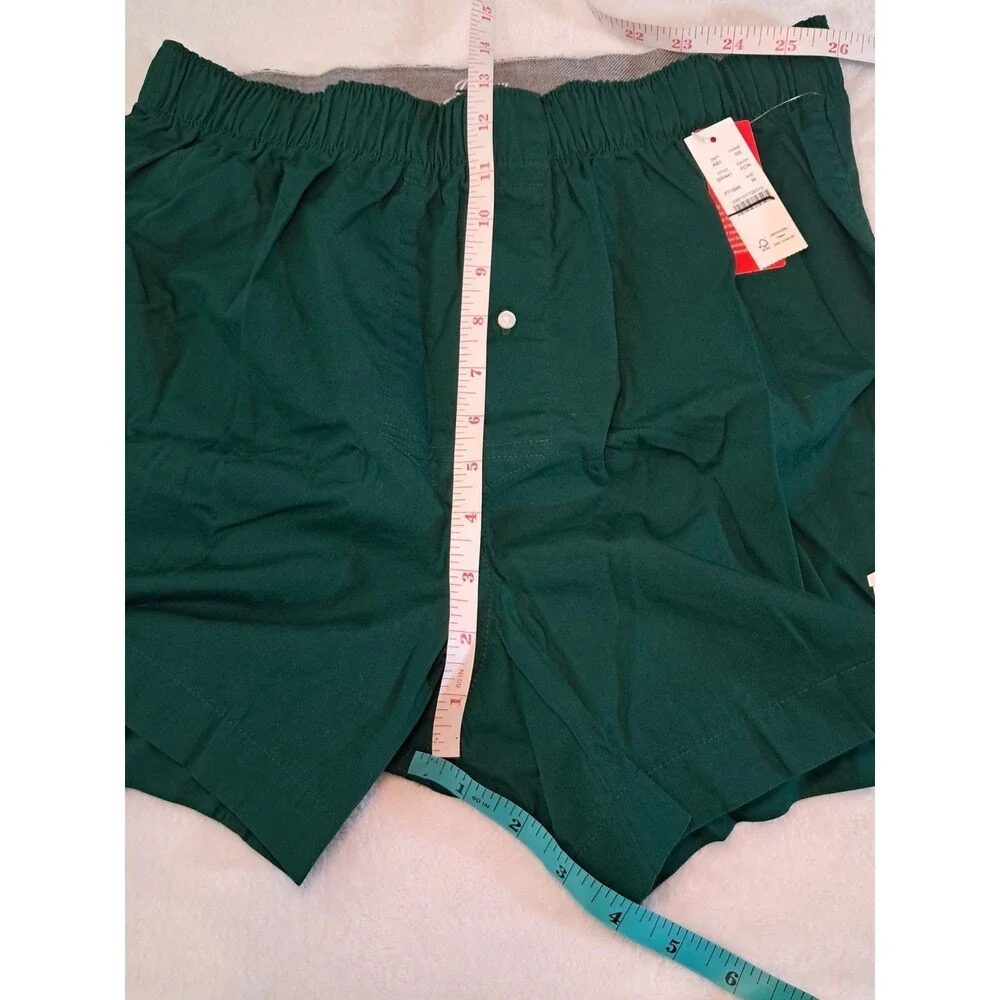 J.Crew FDNY Printed Boxers Green Button Fly 100% Cotton BW441 Size M NWT
